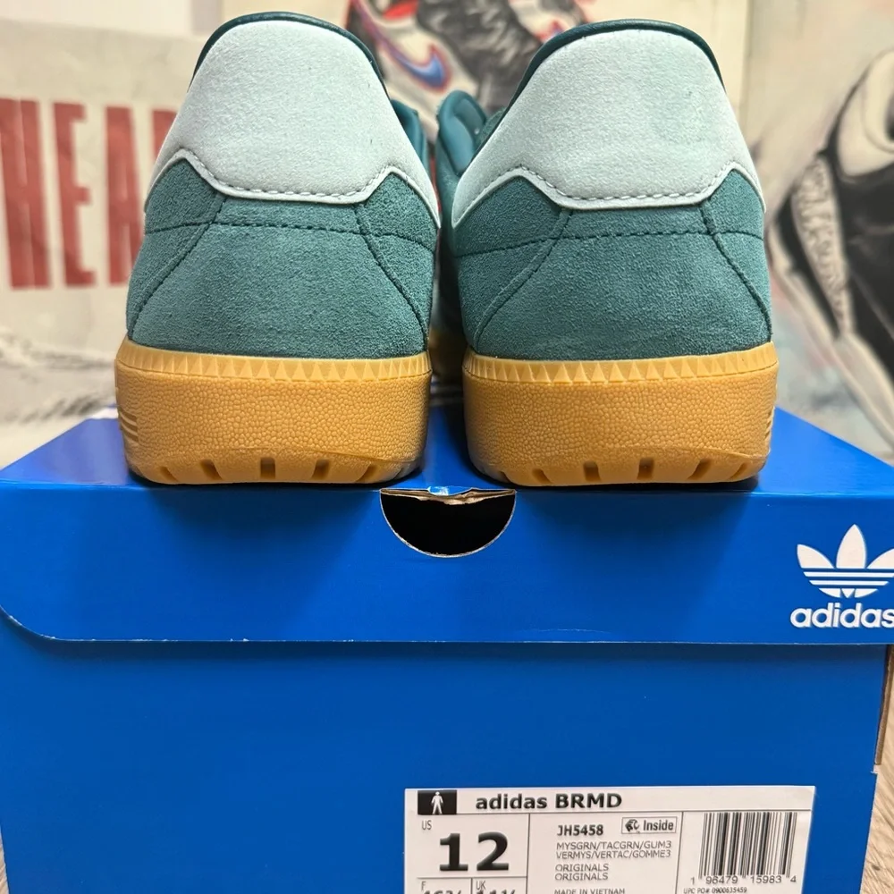 Adidas BRMD Sneaker Shoes Mystery Green Suede Mens Size 10.5, 12, New - Picture 3 of 11